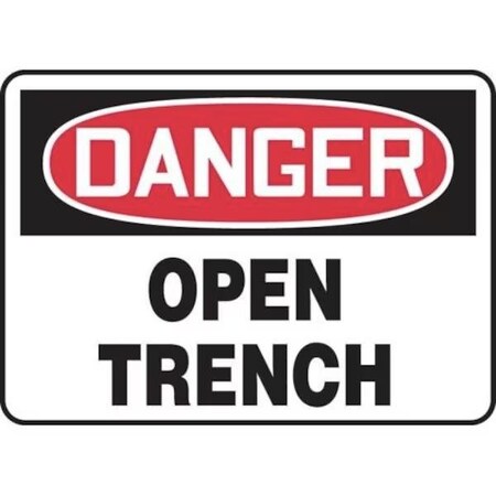 Accuform OSHA DANGER SAFETY SIGN OPEN TRENCH MCSP182XP MCSP182XP